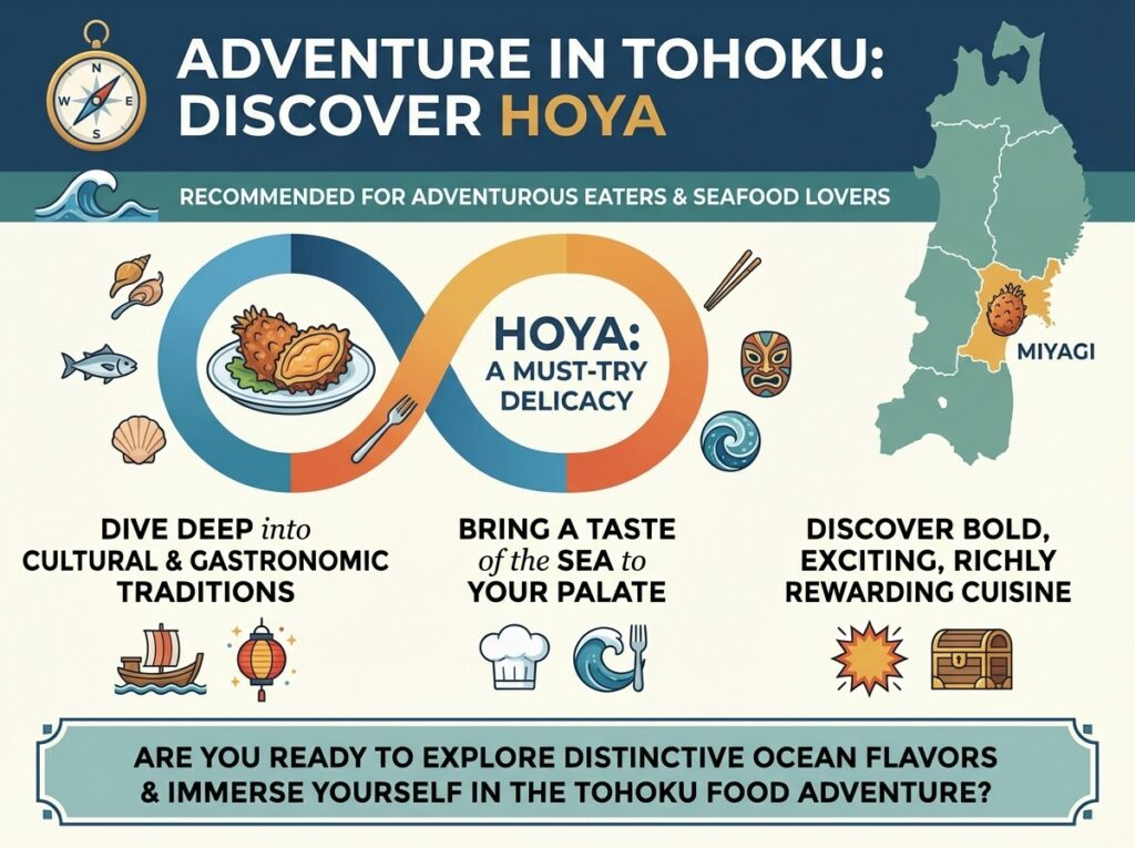 adventurous eaters and seafood lovers on a Tohoku trip