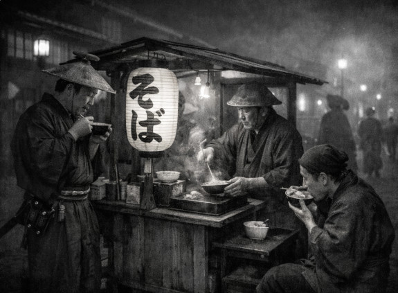 tachigui soba around edo period