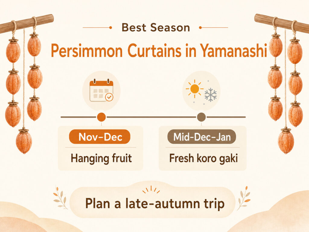 Best Season to See the Persimmon Curtains