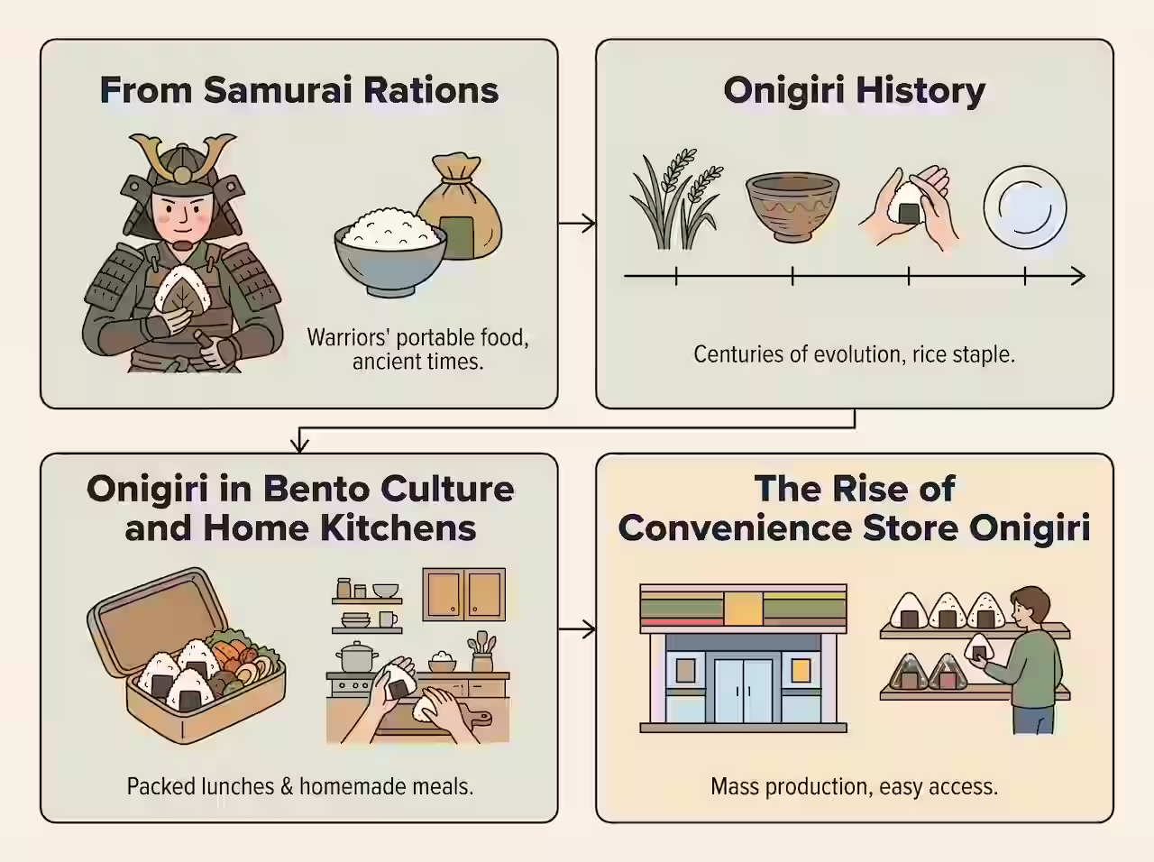 From Samurai Rations to Modern Convenience Stores