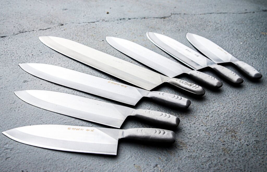 High-quality Japanese chef knives for precise food preparation.