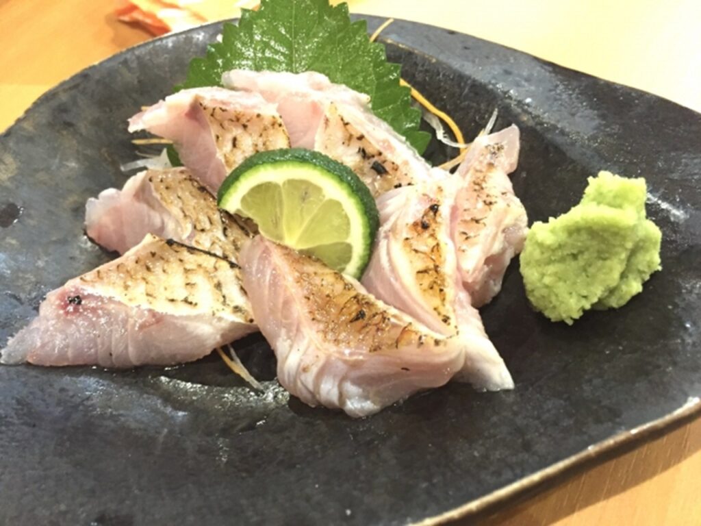 nodoguro sashimi