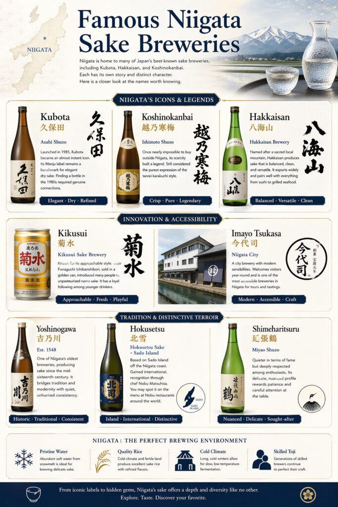 Famous Niigata Sake Breweries