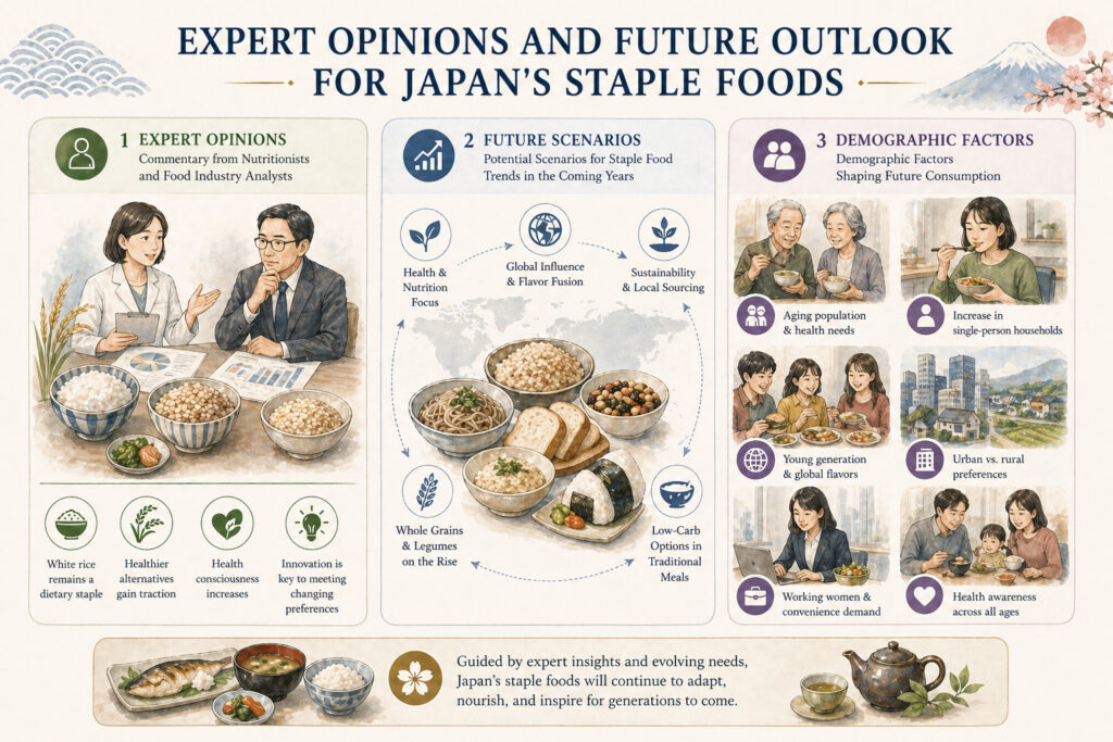 Expert Opinions and Future Outlook for Japan's Staple Foods