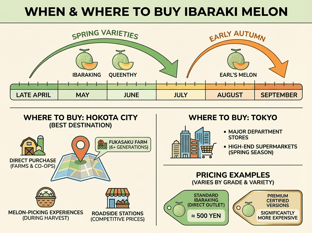 When and Where to Buy Ibaraki Melon