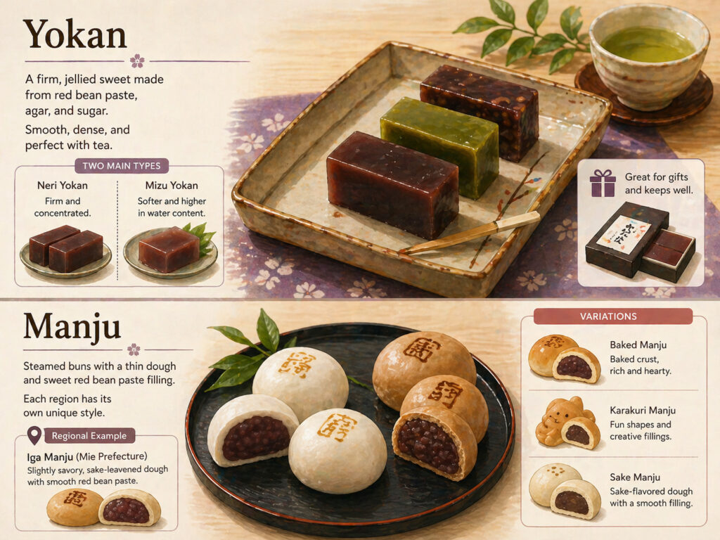 Yokan and Manju