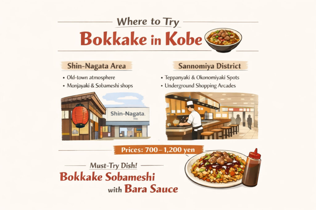 Where to Try Bokkake in Kobe