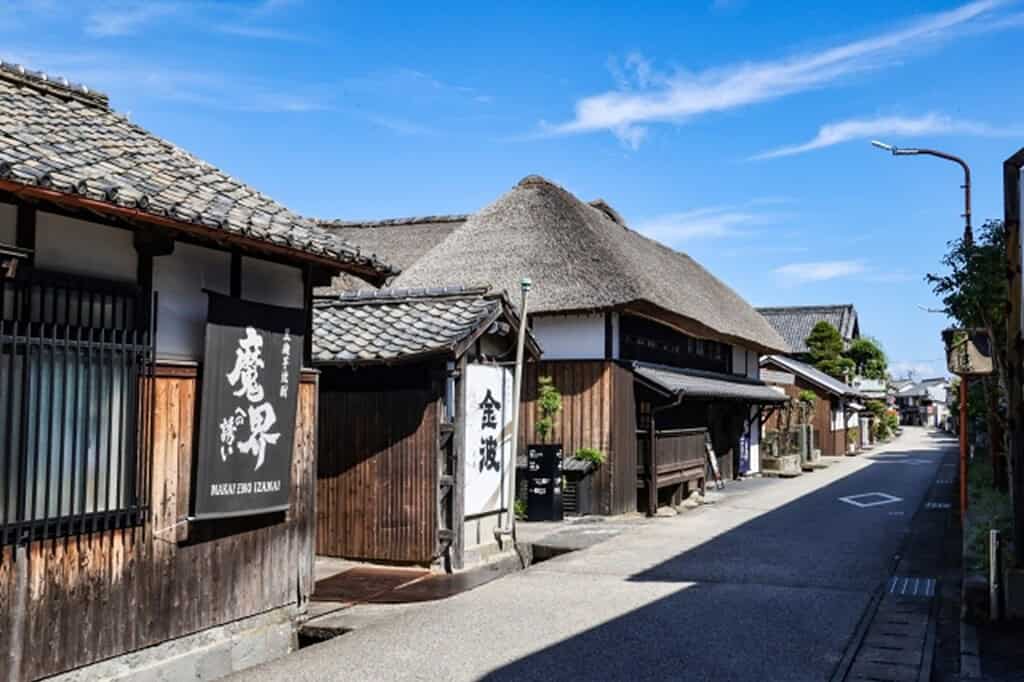 Traditional Sake Brewery in Nada Gogo, Japan.