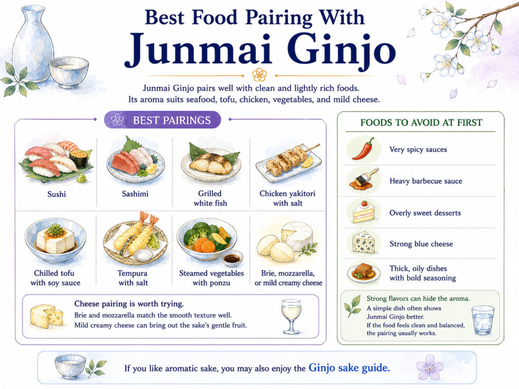Best Food Pairing With Junmai Ginjo