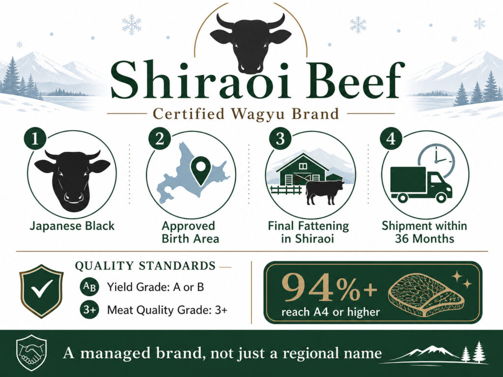 Brand Standards and Quality Criteria of shiraoi beef