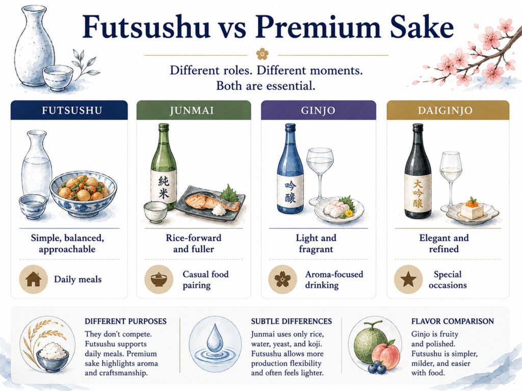 Futsushu vs Premium Sake