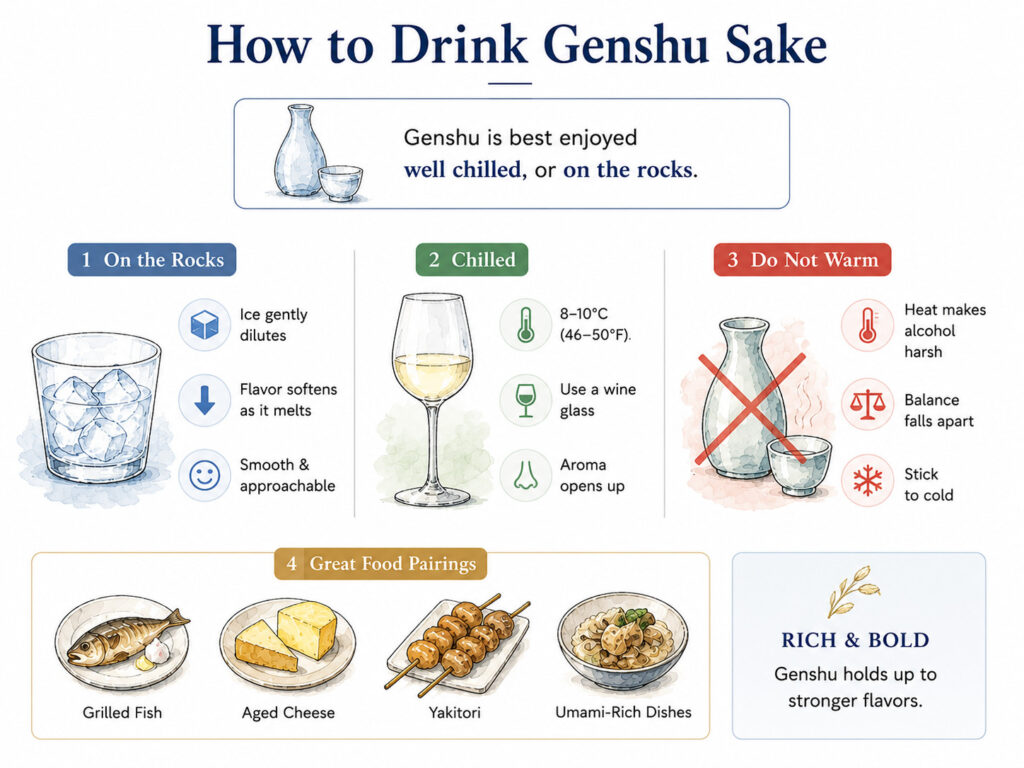 How to Drink Genshu Sake