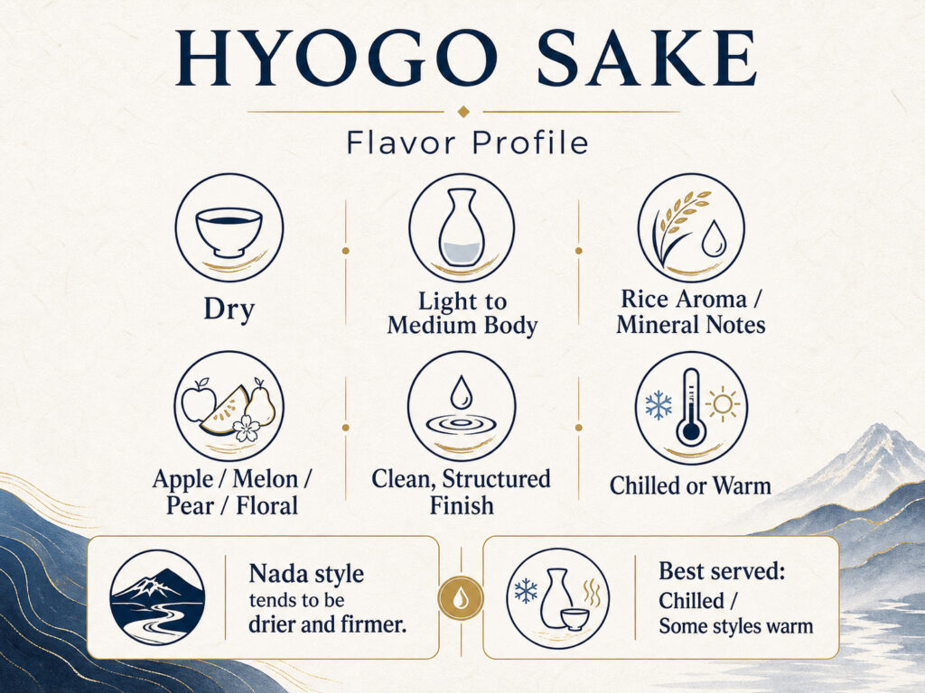 Hyogo Sake Flavor Profile and Characteristics