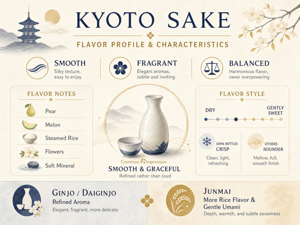 Kyoto Sake Flavor Profile and Characteristics