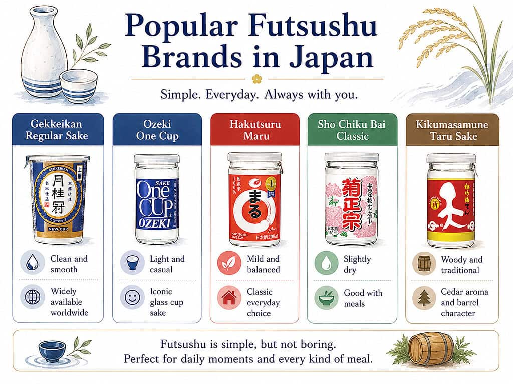 Popular Futsushu Brands in Japan
