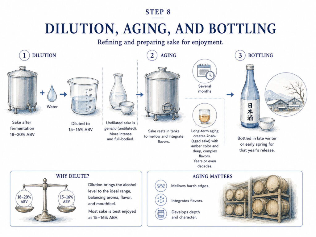 Dilution, Aging, and Bottling
