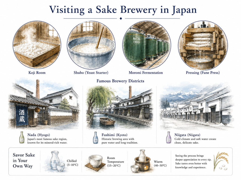 Visiting a Sake Brewery in Japan