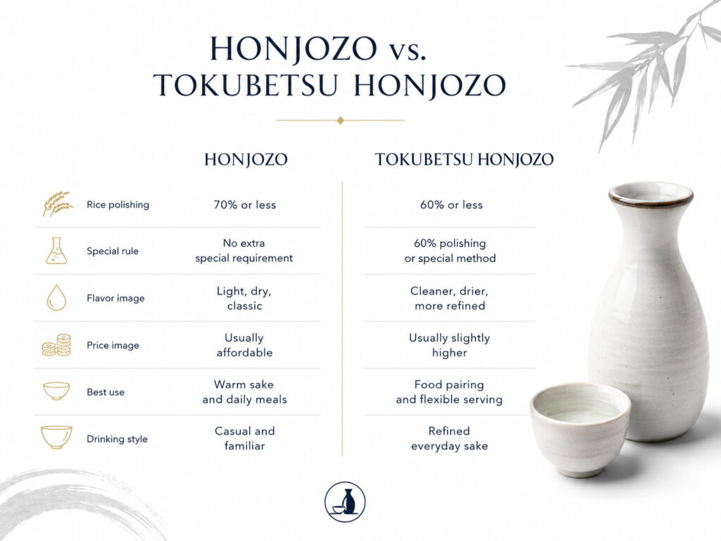 What Is the Difference Between Honjozo and Tokubetsu Honjozo?