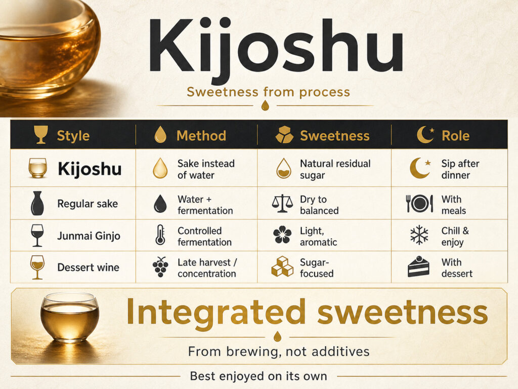 What Makes Kijoshu Different from Other Sweet Sakes?