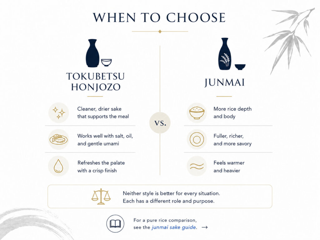 When Should You Choose Tokubetsu Honjozo Instead of Junmai?