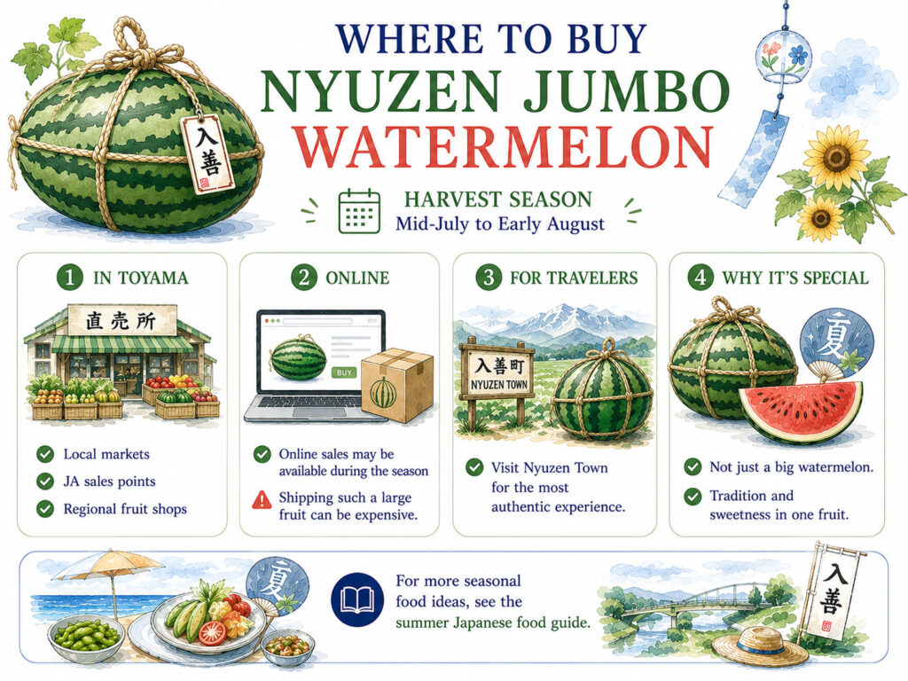Where to Buy Nyuzen Jumbo Watermelon