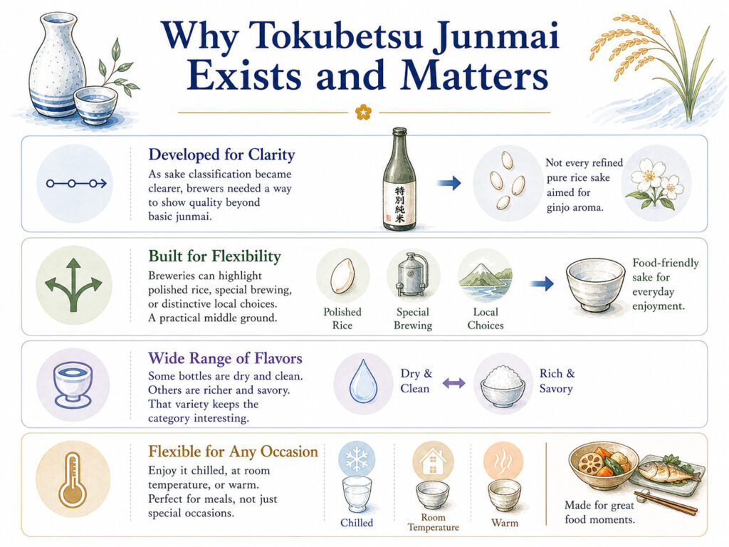 Tokubetsu junmai  History and Today