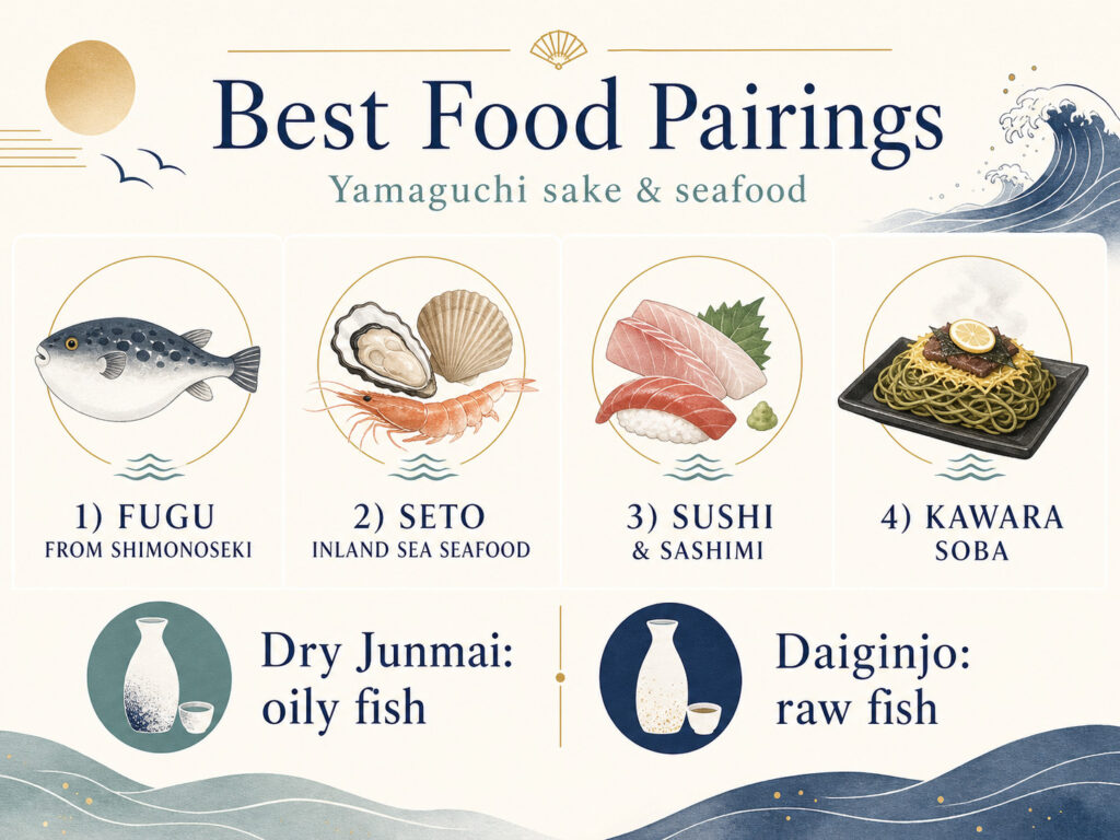 Best Food Pairings with yamaguchi sake