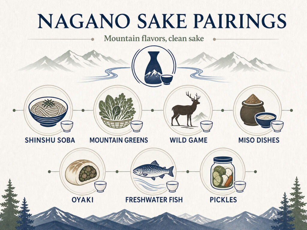 Food Pairings with Nagano Sake