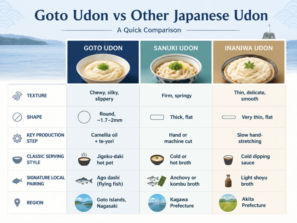 Goto Udon vs Other Japanese Udon: A Quick Comparison