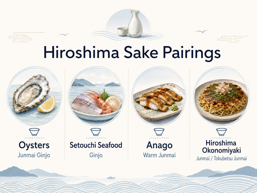 Hiroshima Sake and Food Pairings