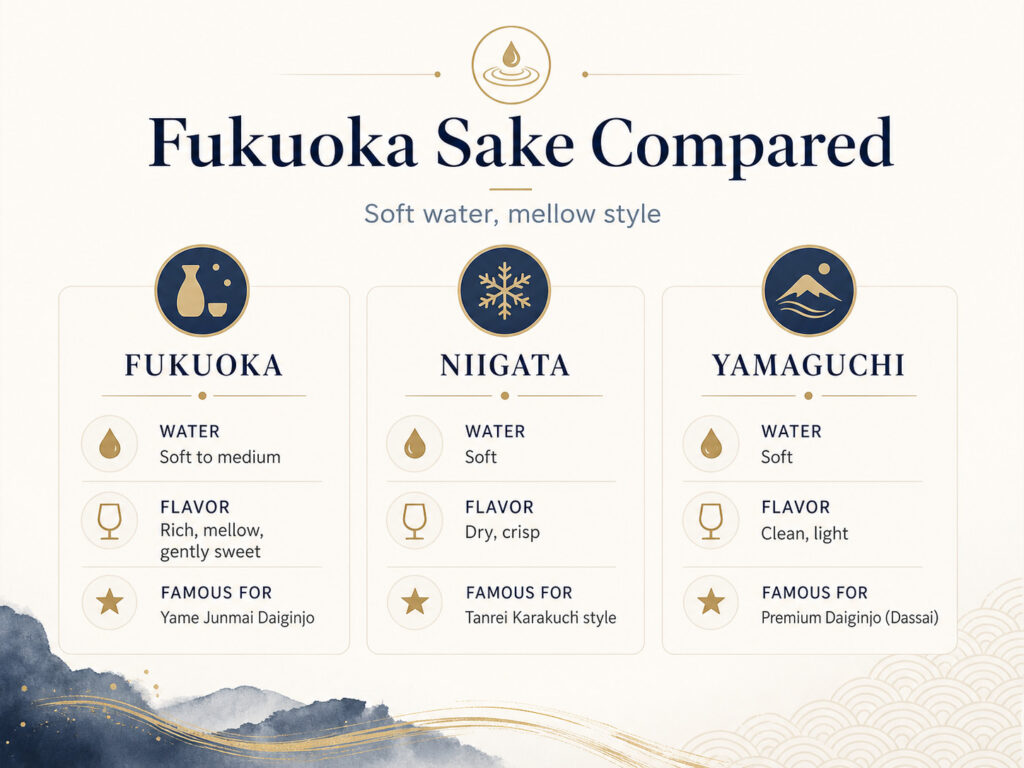 How Fukuoka Sake Compares to Other Regions