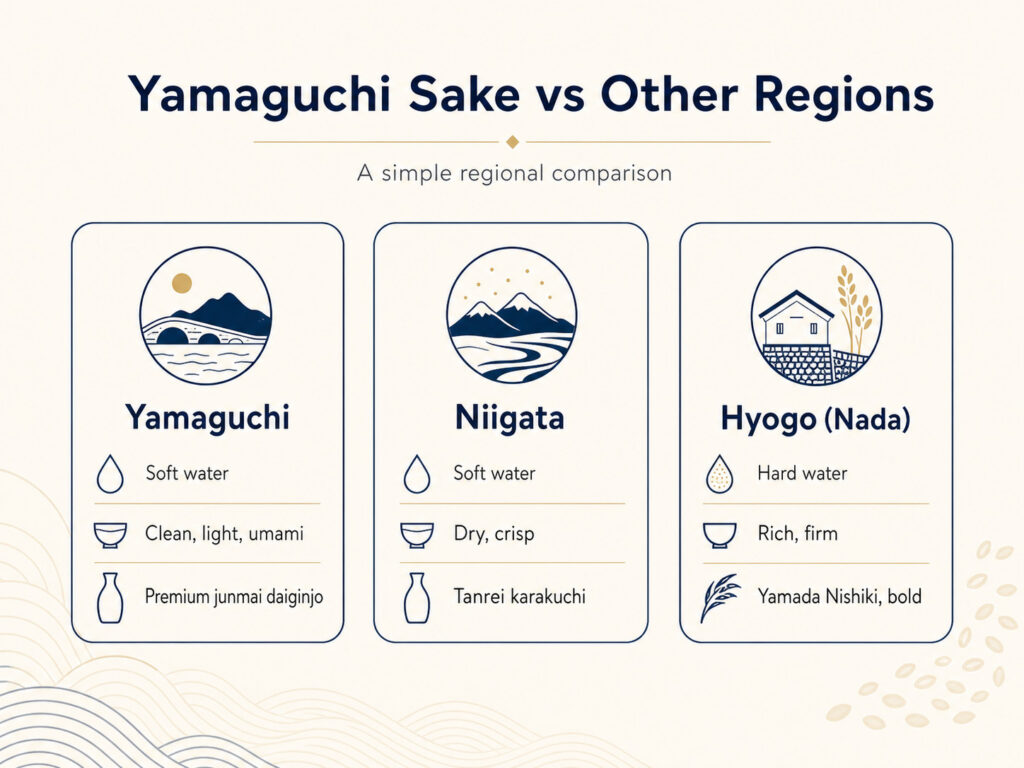 How Yamaguchi Sake Compares to Other Regions