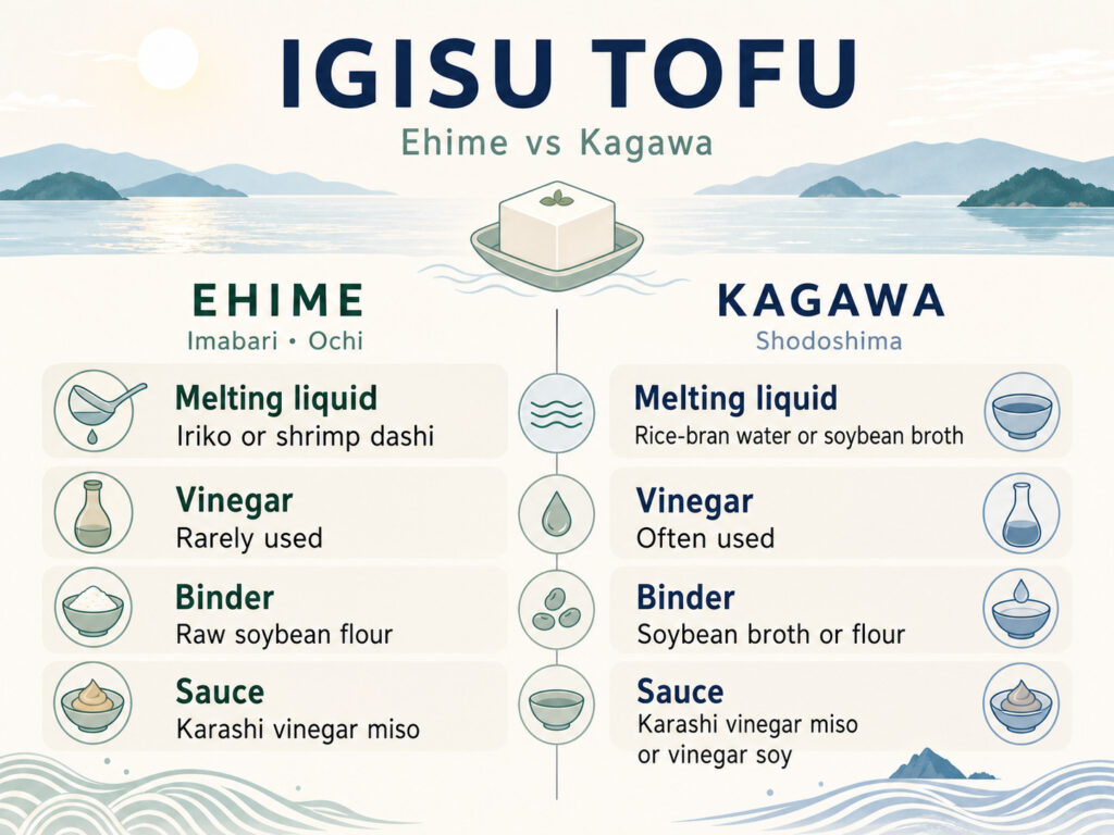 Igisu Tofu in Ehime and Kagawa