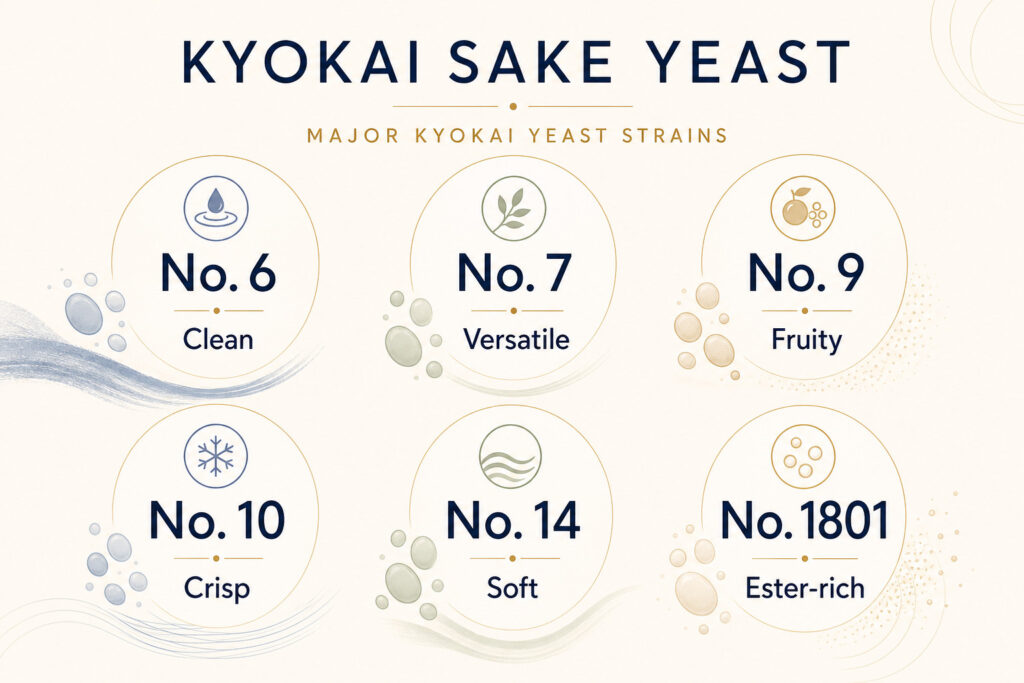 Major Kyokai Yeast Strains