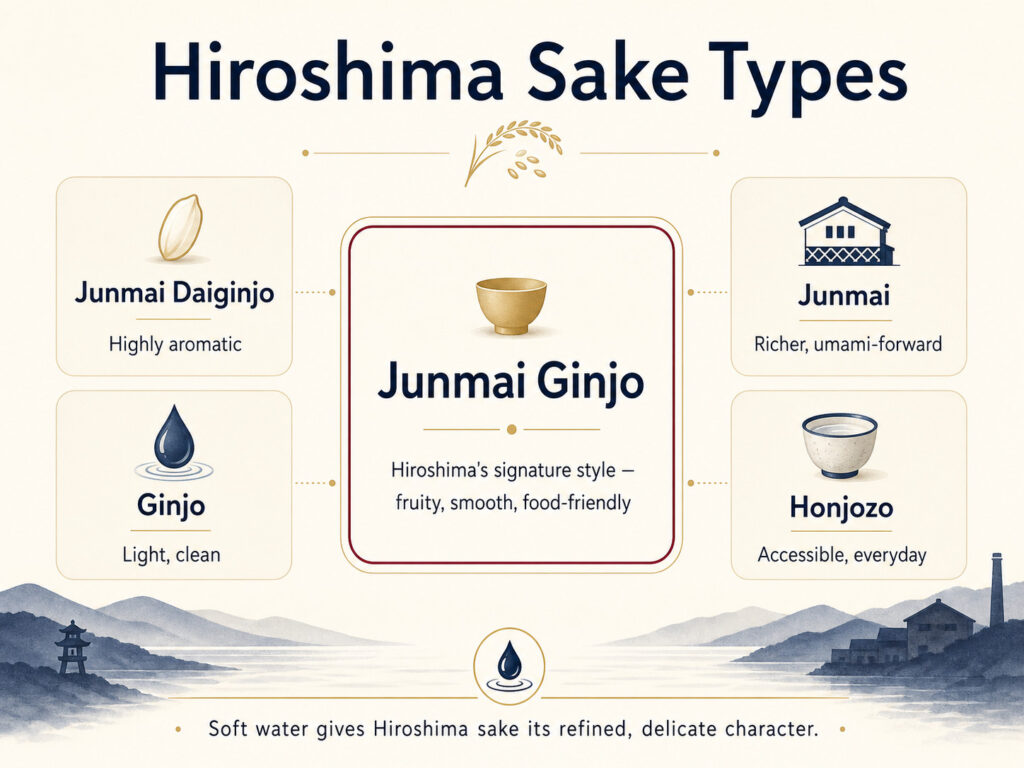 Notable Hiroshima Sake Types