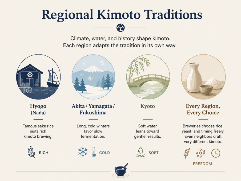 Regional Kimoto Traditions