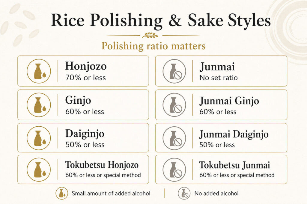 Rice Polishing and Sake Classifications