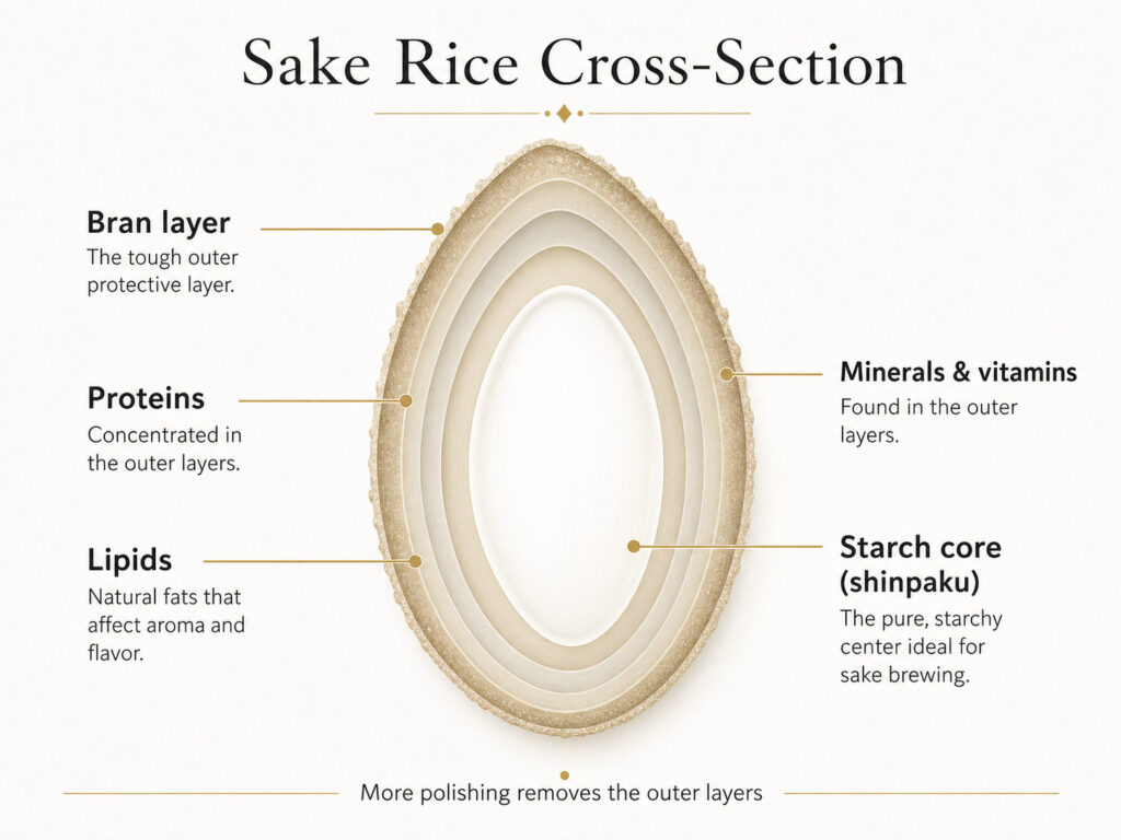 Understanding the Structure of Sake Rice