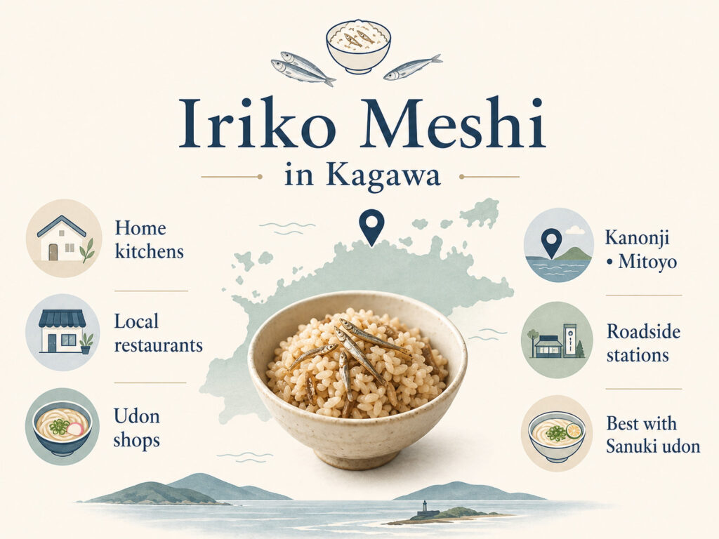 Where to Eat Iriko Meshi in Kagawa