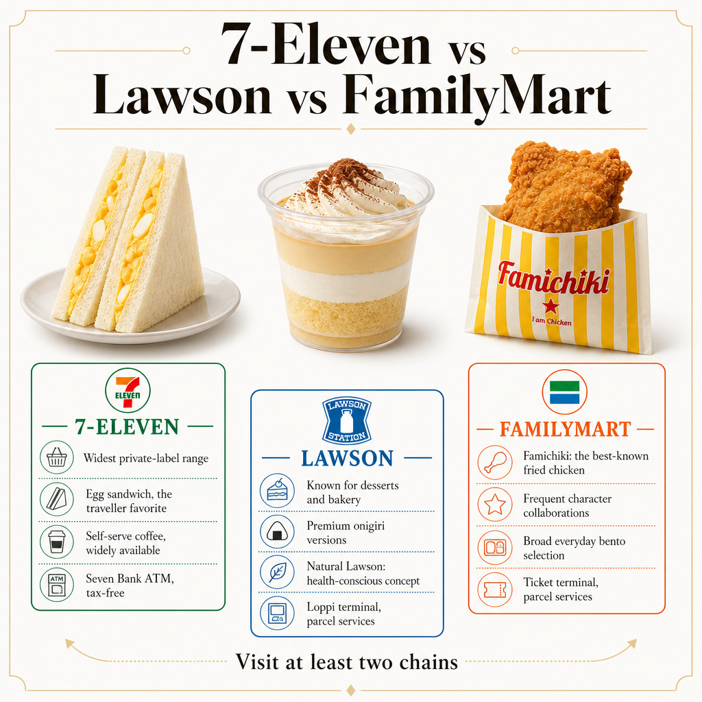 7-Eleven vs Lawson vs FamilyMart: Which One Should You Visit?