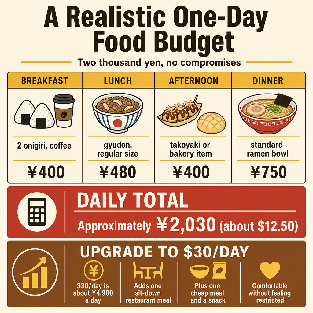 A Realistic One-Day Food Budget