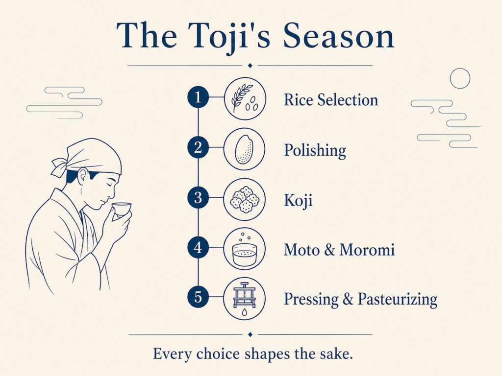 A Toji's Responsibilities Through the Season