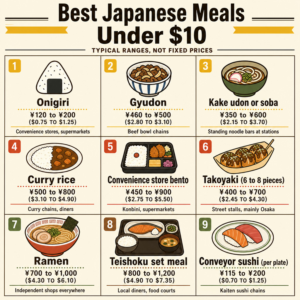 Best Japanese Meals Under $10