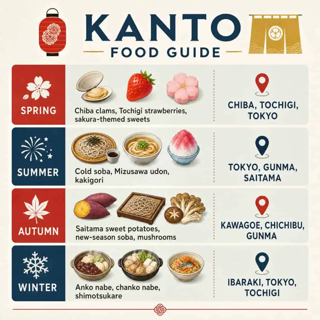 Best Seasons for Kanto Food