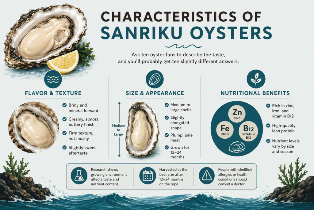 Characteristics of Sanriku Oysters