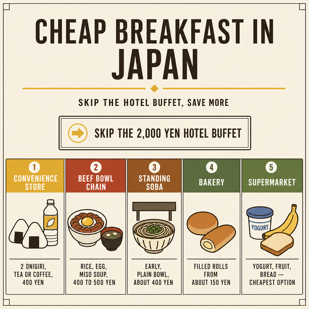 Cheap Breakfast in Japan