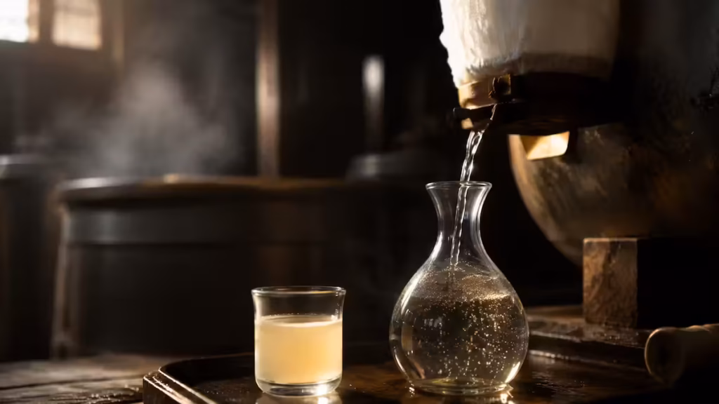 Filtration (濾過 - Roka) Refining Sake After Pressing