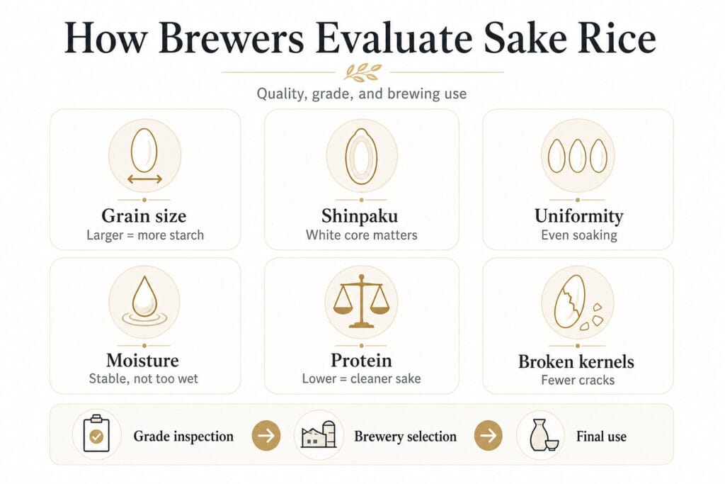How Brewers Evaluate Sake Rice