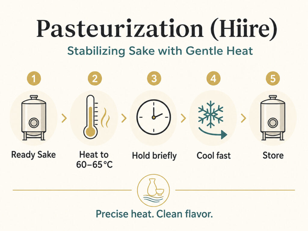 How Pasteurization in Sake Brewing Works