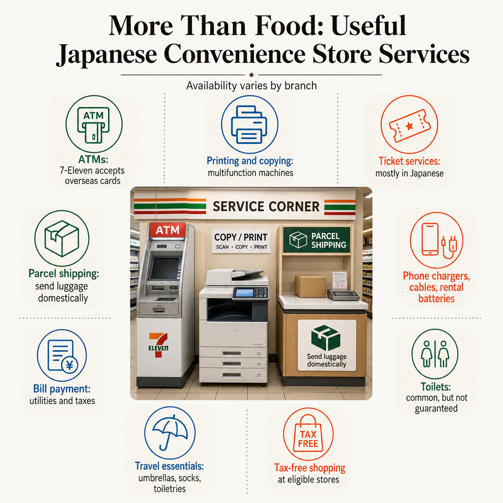 More Than Food: Useful Japanese Convenience Store Services